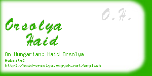 orsolya haid business card